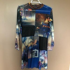 Current Mood System Overload Mesh Dress Dolls Kill